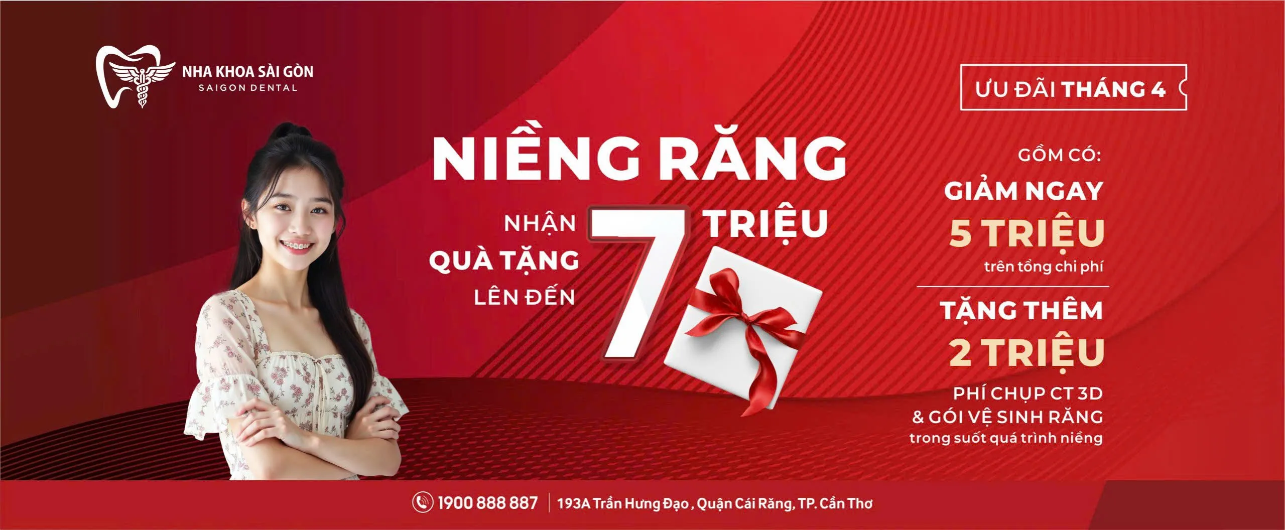 Siêu Khuyến Mãi Tháng 4: Niềng Răng Nhận Quà Tặng 7 Triệu