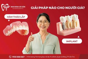 Hàm tháo lắp và Implant: Giải pháp nào cho người mất răng tuổi già?
